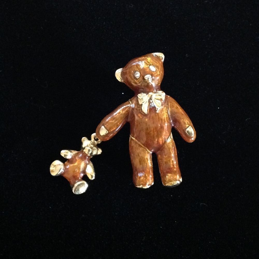 Vintage Teddy Bear Pin